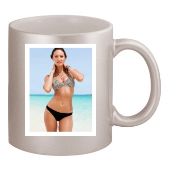 Candice Swanepoel 11oz Metallic Silver Mug