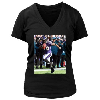 Baltimore Ravens Women's Deep V-Neck TShirt