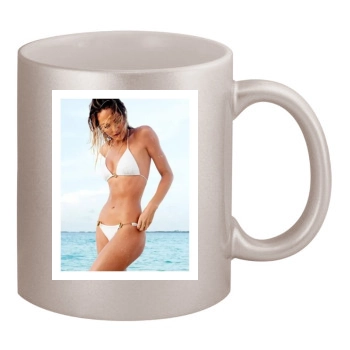 Candice Swanepoel 11oz Metallic Silver Mug