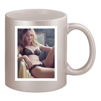 Candice Swanepoel 11oz Metallic Silver Mug