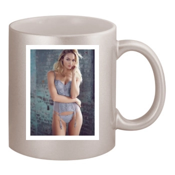 Candice Swanepoel 11oz Metallic Silver Mug