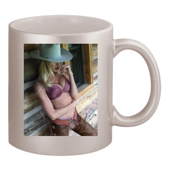 Candice Swanepoel 11oz Metallic Silver Mug