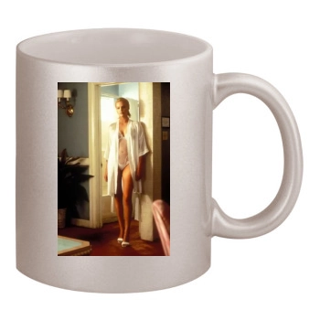 Charlize Theron 11oz Metallic Silver Mug