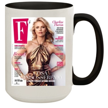 Charlize Theron 15oz Colored Inner & Handle Mug