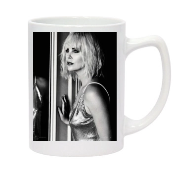 Charlize Theron 14oz White Statesman Mug