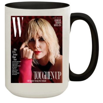 Charlize Theron 15oz Colored Inner & Handle Mug