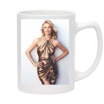 Charlize Theron 14oz White Statesman Mug