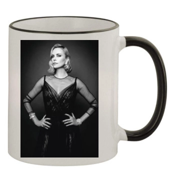 Charlize Theron 11oz Colored Rim & Handle Mug