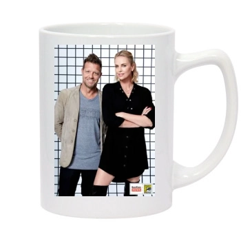 Charlize Theron 14oz White Statesman Mug