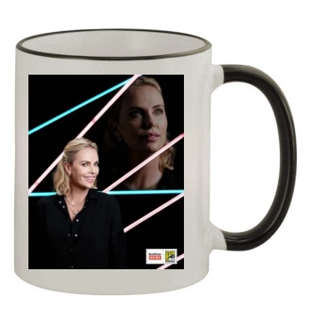 Charlize Theron 11oz Colored Rim & Handle Mug