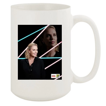 Charlize Theron 15oz White Mug