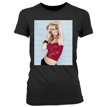 Christina Aguilera Women's Junior Cut Crewneck T-Shirt