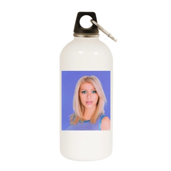 Christina Aguilera White Water Bottle With Carabiner