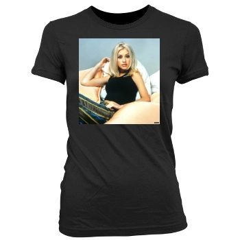 Christina Aguilera Women's Junior Cut Crewneck T-Shirt