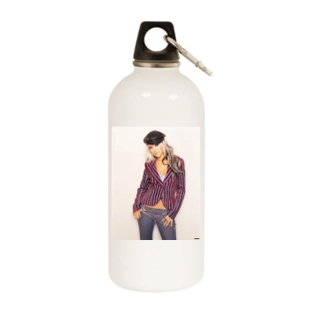 Christina Aguilera White Water Bottle With Carabiner