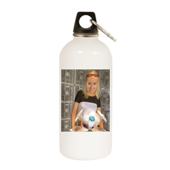 Christina Aguilera White Water Bottle With Carabiner