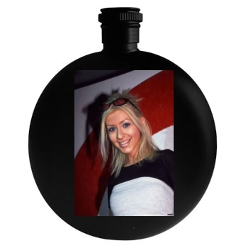 Christina Aguilera Round Flask