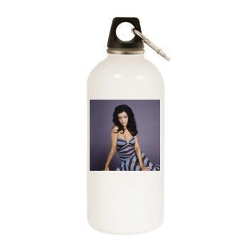 Christina Aguilera White Water Bottle With Carabiner