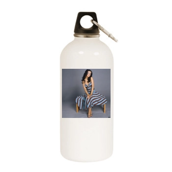 Christina Aguilera White Water Bottle With Carabiner