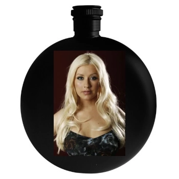 Christina Aguilera Round Flask