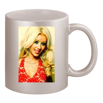 Christina Aguilera 11oz Metallic Silver Mug