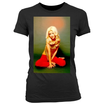 Christina Aguilera Women's Junior Cut Crewneck T-Shirt