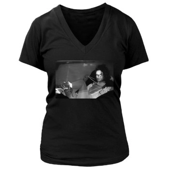 Christina Aguilera Women's Deep V-Neck TShirt