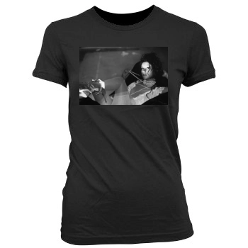 Christina Aguilera Women's Junior Cut Crewneck T-Shirt