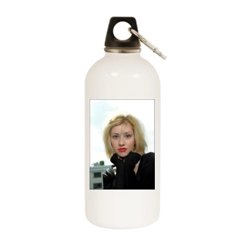 Christina Aguilera White Water Bottle With Carabiner