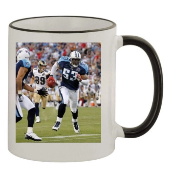 Tennessee Titans 11oz Colored Rim & Handle Mug