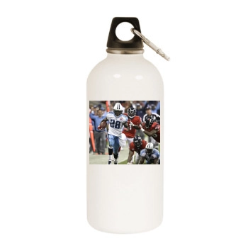 Tennessee Titans White Water Bottle With Carabiner