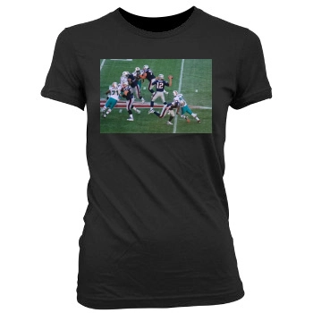 Tom Brady Women's Junior Cut Crewneck T-Shirt