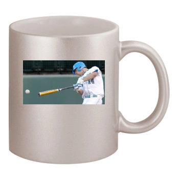 Florida Marlins 11oz Metallic Silver Mug