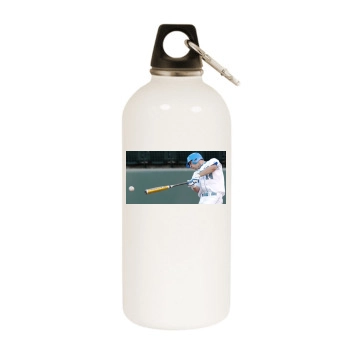 Florida Marlins White Water Bottle With Carabiner