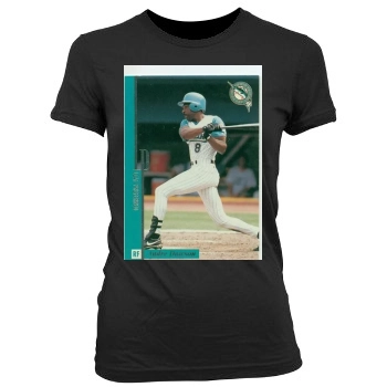 Florida Marlins Women's Junior Cut Crewneck T-Shirt