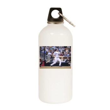Florida Marlins White Water Bottle With Carabiner