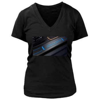 Jaguar Women's Deep V-Neck TShirt