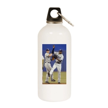 Tampa Bay Rays White Water Bottle With Carabiner