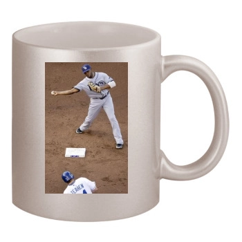 Tampa Bay Rays 11oz Metallic Silver Mug