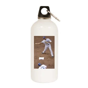 Tampa Bay Rays White Water Bottle With Carabiner