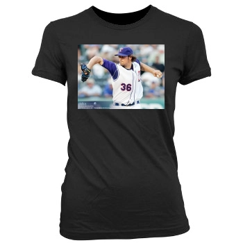 Texas Rangers Women's Junior Cut Crewneck T-Shirt