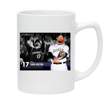 Todd Helton 14oz White Statesman Mug