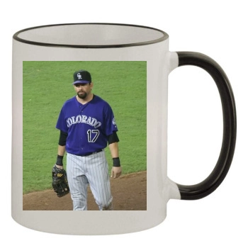 Todd Helton 11oz Colored Rim & Handle Mug