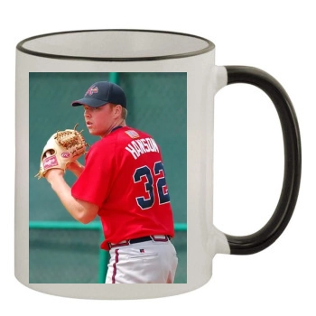 Tommy Hanson 11oz Colored Rim & Handle Mug