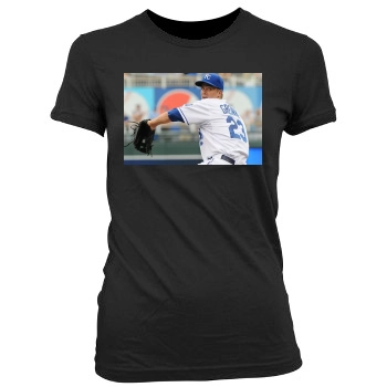 Zack Greinke Women's Junior Cut Crewneck T-Shirt