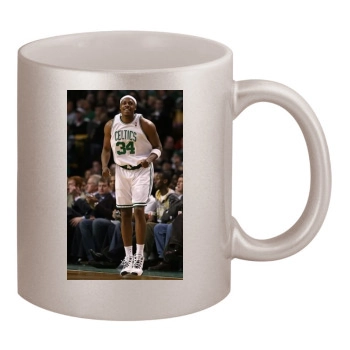 Boston Celtics 11oz Metallic Silver Mug