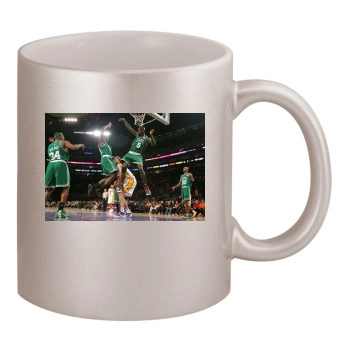 Boston Celtics 11oz Metallic Silver Mug