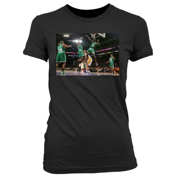 Boston Celtics Women's Junior Cut Crewneck T-Shirt
