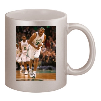 Boston Celtics 11oz Metallic Silver Mug