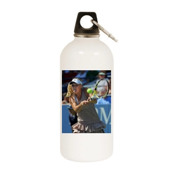 Caroline Wozniacki White Water Bottle With Carabiner